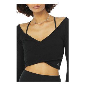 ALO YOGA Amelia Luxe Long Sleeve Crop Top